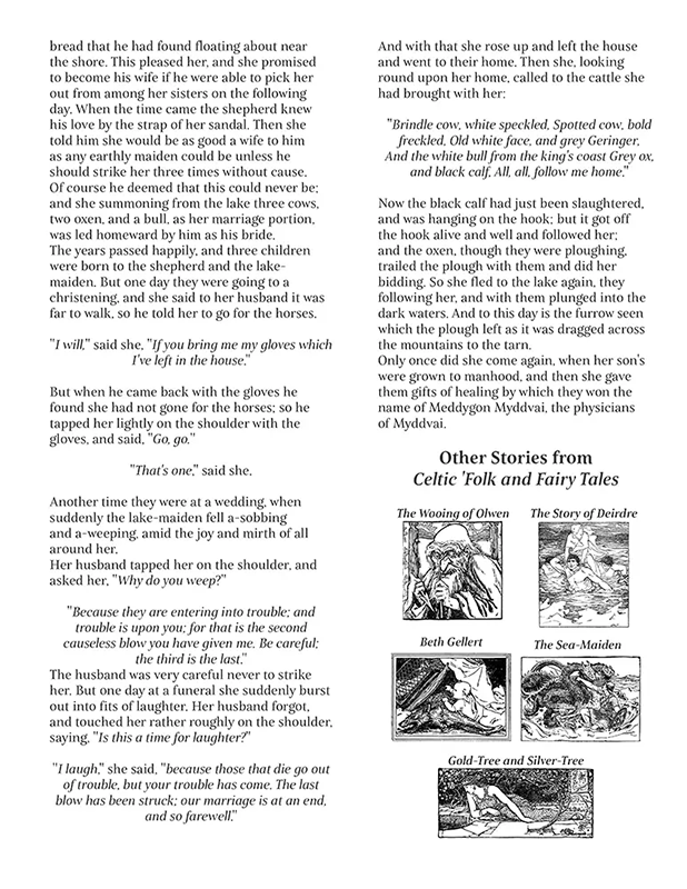 Page layout of a folk tale