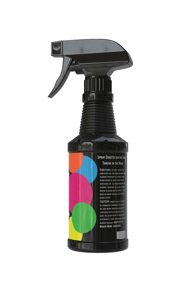 Laundry spray package design mock up