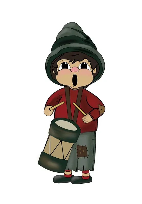 Graphic of the little drummer boy