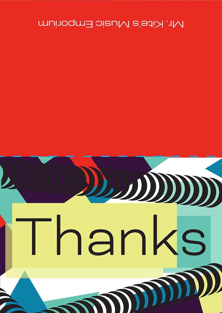 Gift card envelope, outside view